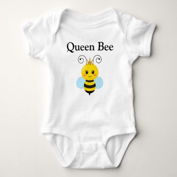 Custom Queen Bee Baby Jersey Bodysuit by Danialy at Zazzle