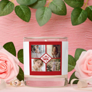 Custom Queen Mom Photo Collage Keepsake Scented Candle