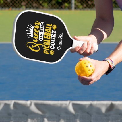 Custom Queen Of The Pickleball Court 