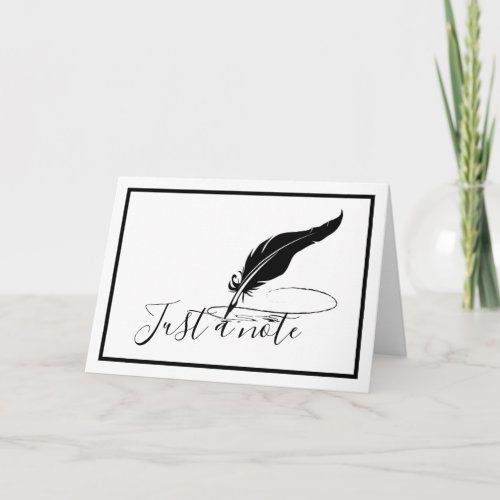 Custom quill pen  card