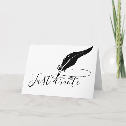 Custom quill pen  card