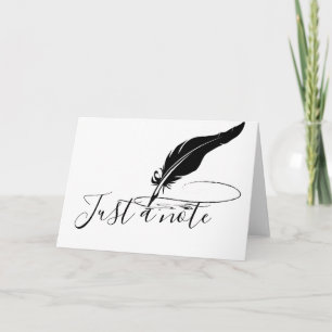 Custom quill pen card