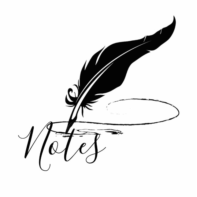 Custom quill pen magnet (Front)