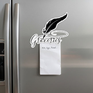 Custom quill pen magnet