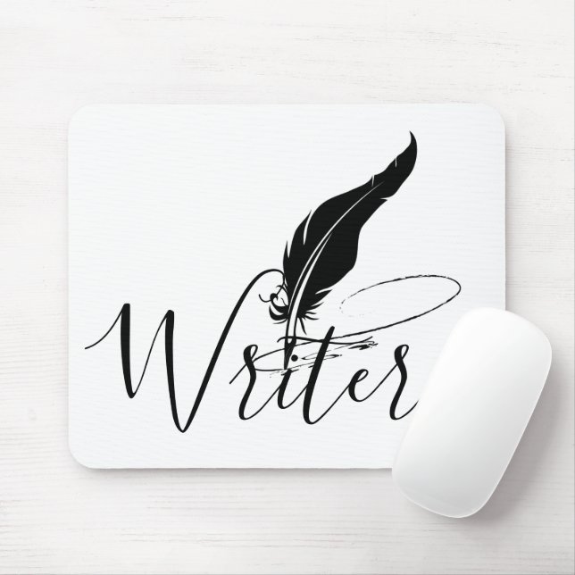 Custom quill pen  mouse pad (With Mouse)