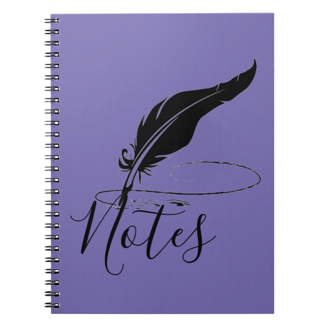 Custom quill pen  notebook (Front)