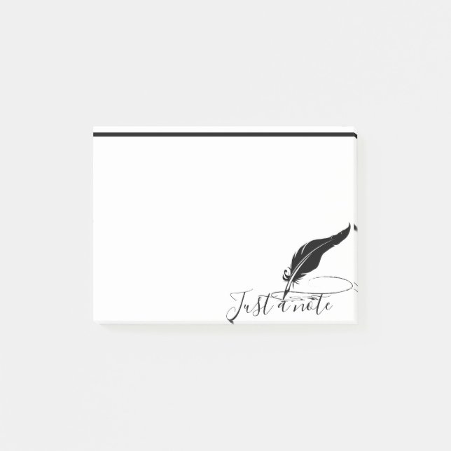 Custom quill pen  post-it notes (Front)