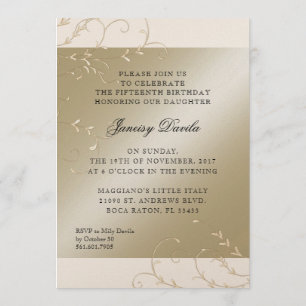 Custom Quince Dinner Invitation