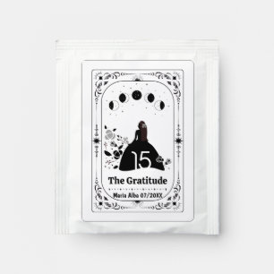 Custom Quinceanera Tarot 15th Birthday Trendy Tea Bag Drink Mix