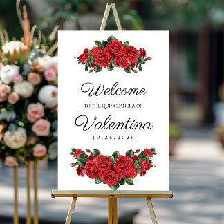 Custom Quinceañera Welcome Entrance Foam Boards