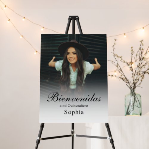 Custom Quinceaera Welcome Sign with Photo