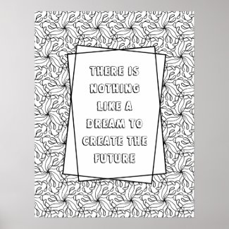 Custom Quote Adult Coloring Poster