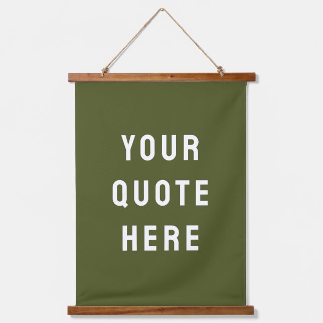 Custom Quote Banner Personalized Your Quote Wall Hanging Tapestry (Front)