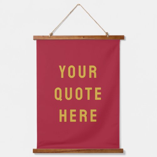 Custom Quote Banner Personalized Your Quote Wall Hanging Tapestry