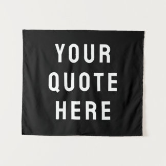 Custom Quote Banner Personalized Your Quote Wall Tapestry