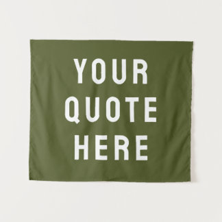 Custom Quote Banner Personalized Your Quote Wall Tapestry