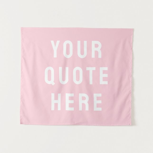 Custom Quote Banner Personalized Your Quote Wall Tapestry (Front (Horizontal))