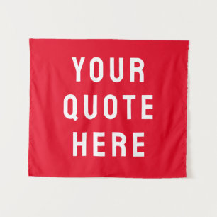 Custom Quote Banner Personalized Your Quote Wall Tapestry