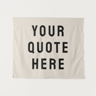 Custom Quote Banner Personalized Your Quote Wall Tapestry