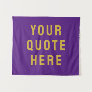 Custom Quote Banner Personalized Your Quote Wall Tapestry