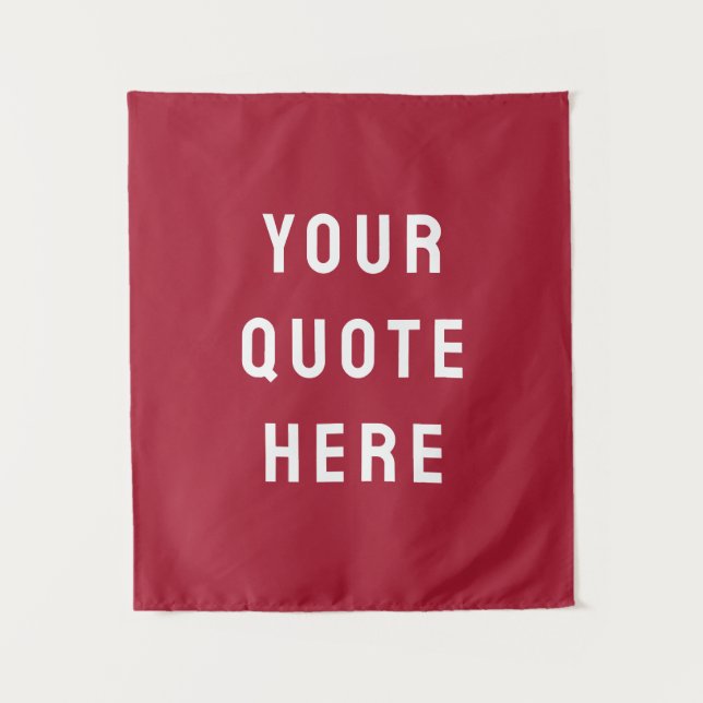 Custom Quote Banner Personalized Your Wall Nursery Tapestry (Front)