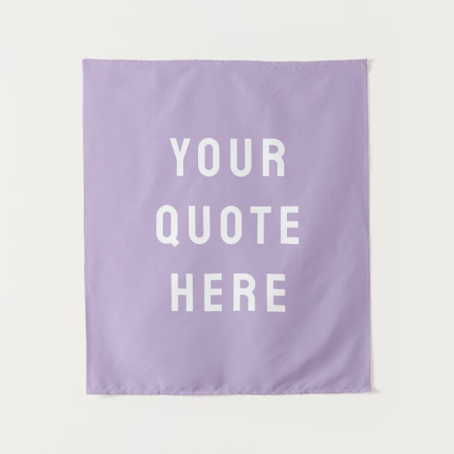 Custom Quote Banner Personalized Your Wall Nursery Tapestry (Front)