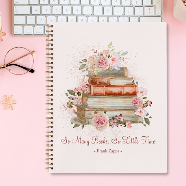 Custom Quote Books and Vintage Pink Roses (In situ)