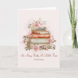 Custom Quote Books and Vintage Pink Roses Card