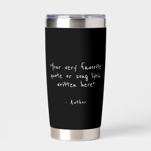 Custom quote - create your own black  insulated tumbler