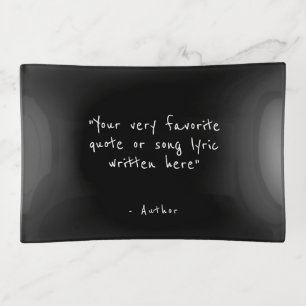 Custom quote - create your own black trinket tray