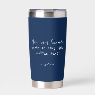 Custom quote - create your own blue insulated tumbler