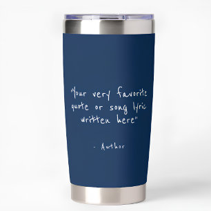 Custom quote - create your own blue insulated tumbler