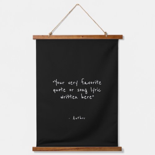 Custom quote - create your own  hanging tapestry