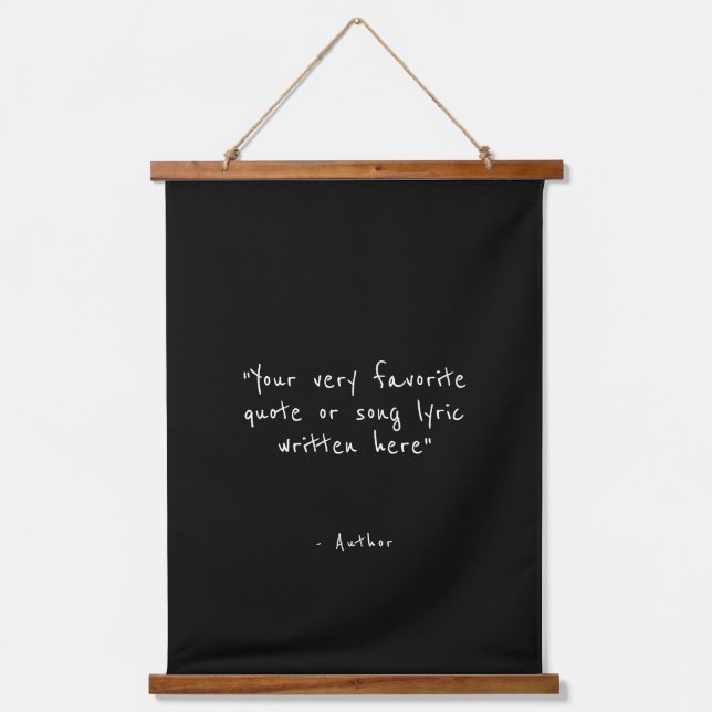 Custom quote - create your own  hanging tapestry (Front)