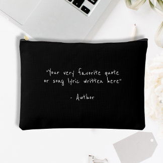 Custom quote - create your own minimalist accessory pouch