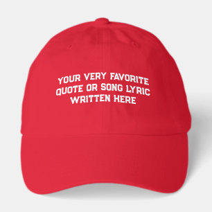Custom quote - create your own red hat