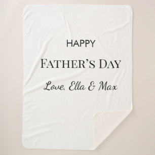 Custom Quote Design for Dad’s Special Day Sherpa Blanket