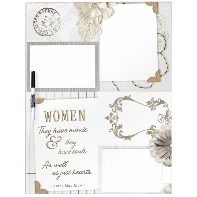 Custom Quote Floral French Mood Board Vision Board (Front)