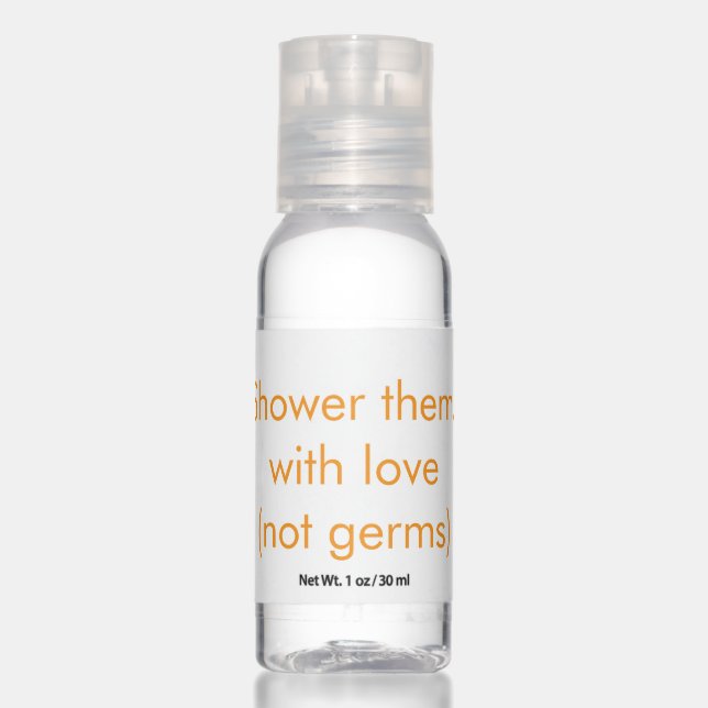 Custom Quote Gold Travel Bottle Set Personalized  Hand Sanitizer (Front)