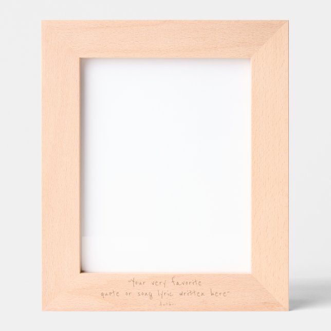 Custom quote - large portrait engraved frames (Front)