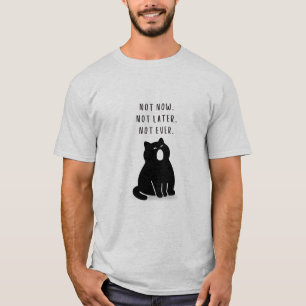 Custom Quote Minimalist Cat Introvert Men’s T-Shirt