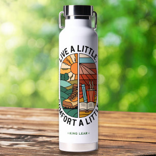 Custom Quote Modern Colorful Inspirational  Water Bottle