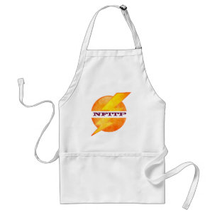 Custom Quote, Name Monogram Flash Pattern Pocket Adult Apron