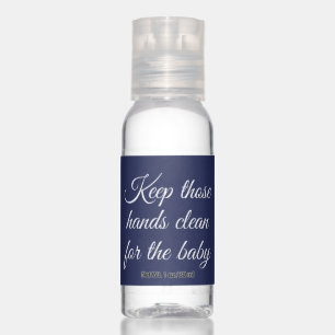 Custom Quote Navy Blue Travel Bottle Set Gift Hand Sanitizer