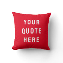 Custom Quote Nursery Personalized Your Quote Here Throw Pillow