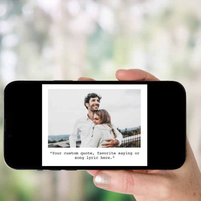 Custom Quote Personalized Photo Poster (Front Digital)