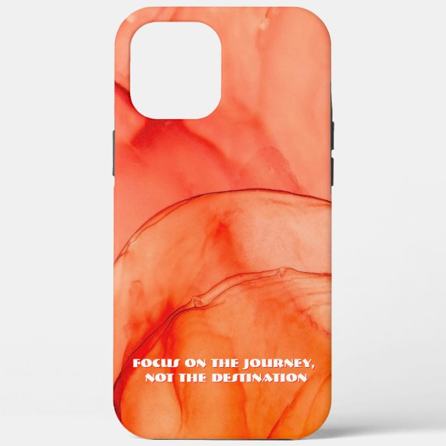 Custom Quote Phone Case - Sleek Abstract  (Back)