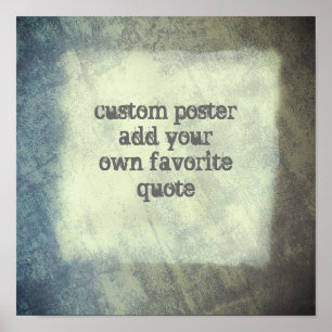 custom quote poster add your text to personalize