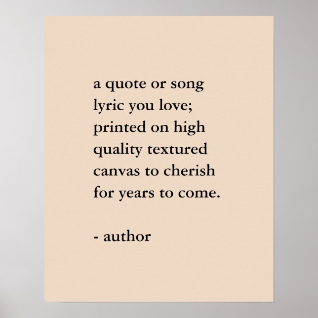 Custom Quote Print  (Front)