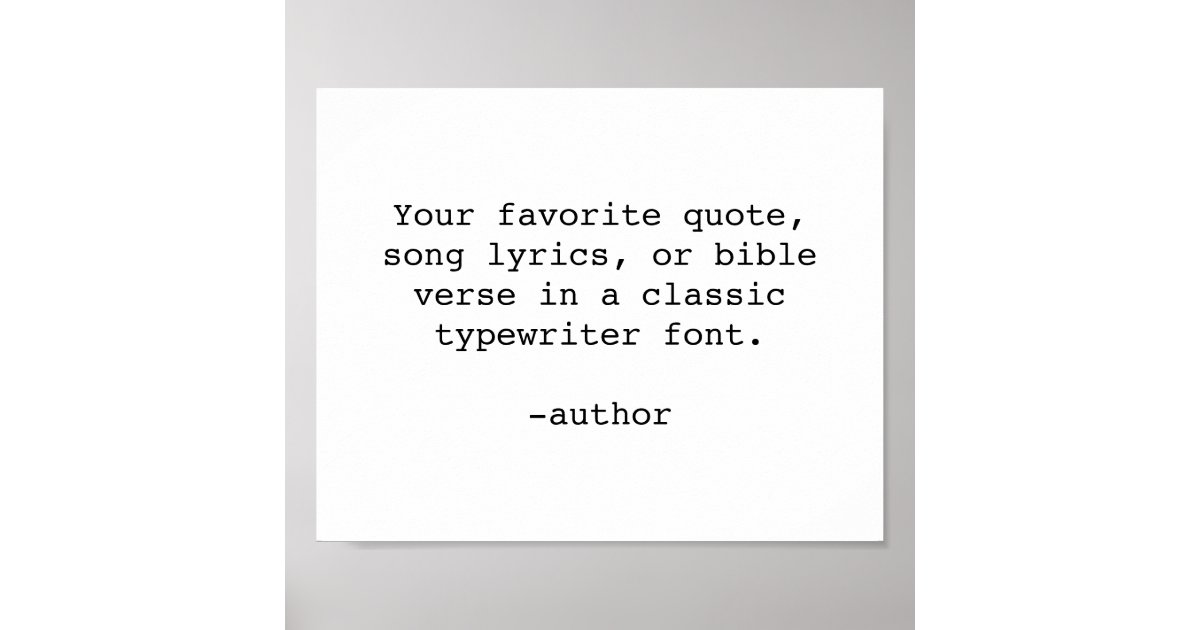 Custom Quote Print / Custom Quote Maker | Zazzle